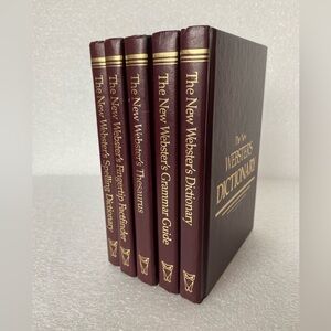 The New Webster's Deluxe Desk Reference Library Books 5 Hardcover Volumes
